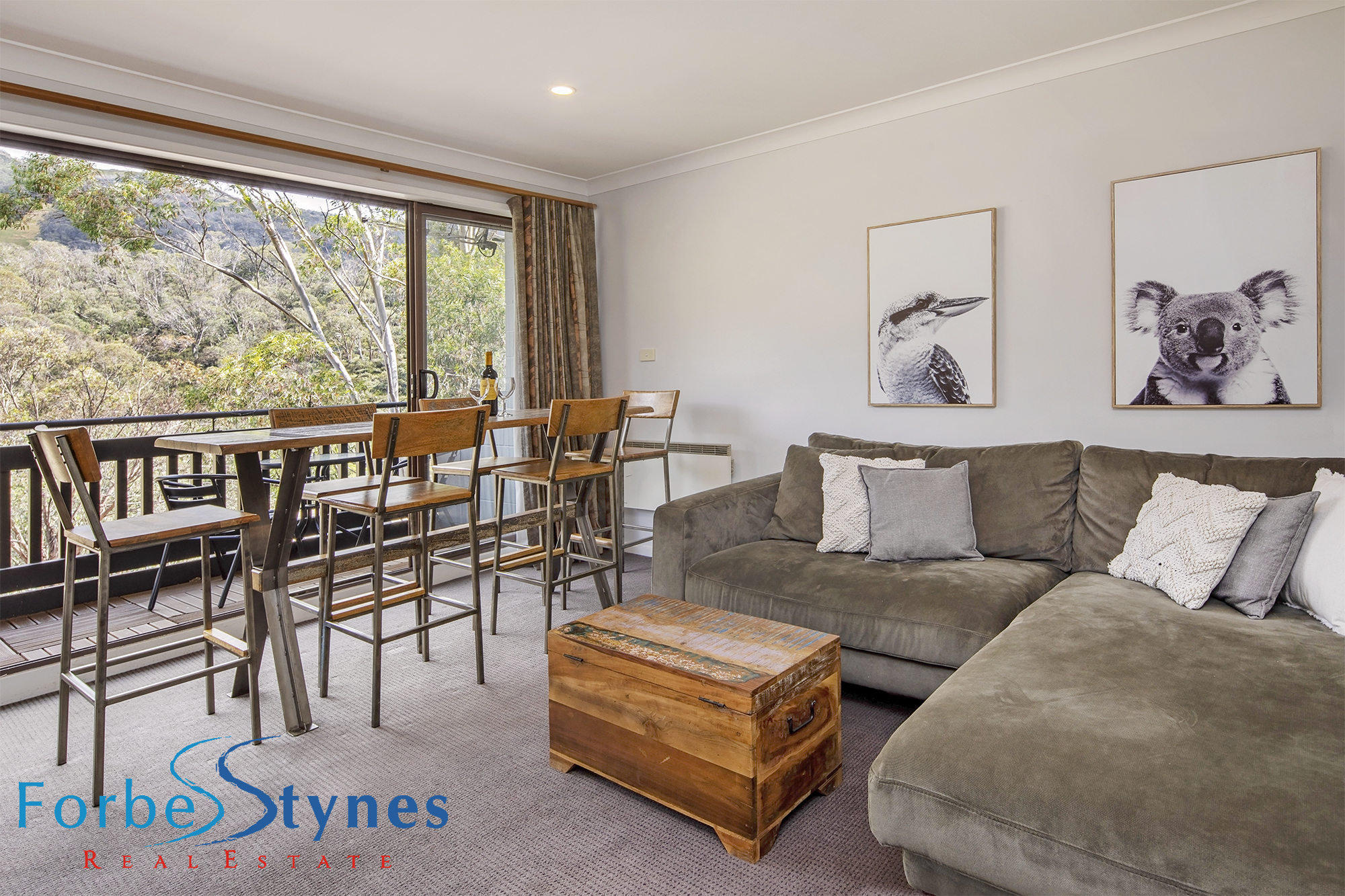 Fully Furnished 2 Bedroom Apartment With Stunning Mountain And River Views Offers Invited Over 800 000 Forbes Stynes Prestige Property Sales Snowy Mountains Real Estate Thredbo Village